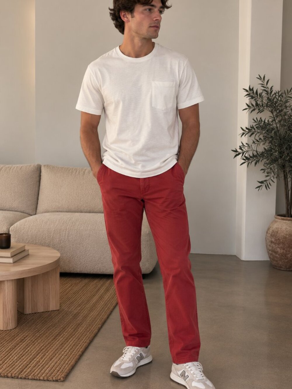 Levi's Mens 31 Red Chino Pants Straight Leg Vintage Style Casual
